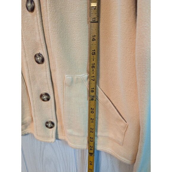Orvis Cardigan Womens Small Yellow Cotton Sweater Classic Button Pockets USA - Picture 6 of 6